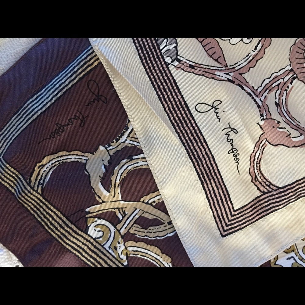 Jim Thompson silk pillow covers